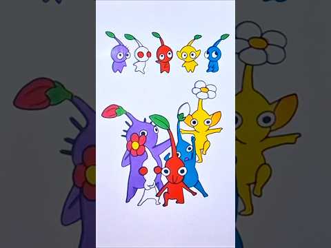 The Amazing Pikmin matching puzzle #shorts #pikmin #trending #puzzle #art #heypikmin #youtubeshorts