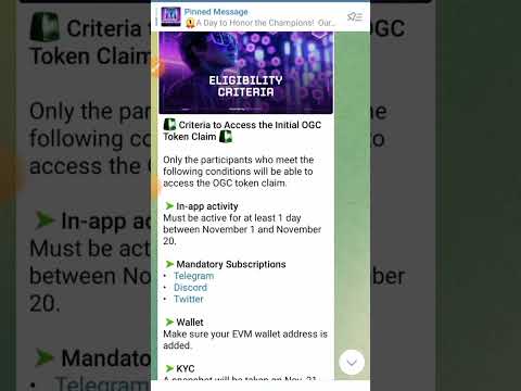 Ogc Airdrop Eligibility criteria-snapshot|Ogc Airdrop New update|Ogc mining App Airdrop listing Date