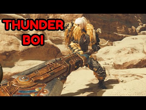 Monster Hunter Wilds Fighting Rey Dau With The Switch Axe