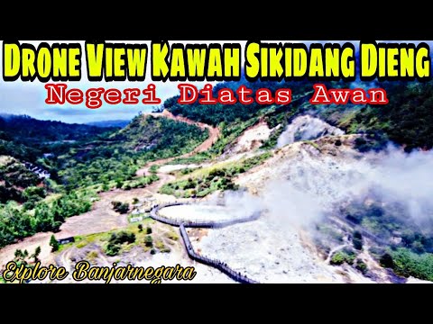 Drone View Kawah Sikidang Dieng Banjarnegara - Wonosobo