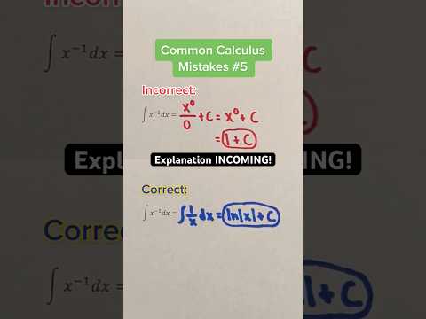 Common Calculus Mistakes #5 Explanation #Shorts #calculus #math #education