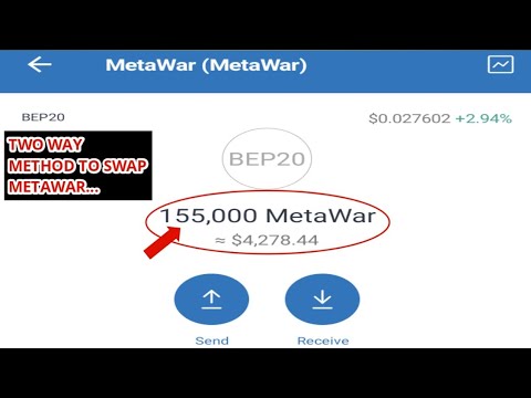 How to sell metawar on trust wallet | Two way method to swap metawar to usdt | Metawar swap