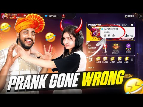 Girl Come To My Home & Voice Change Prank On Baccha Youtuber Gone Wrong 😱 - Garena Free Fire Max