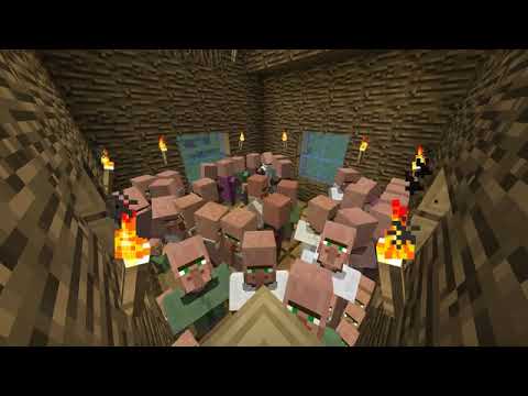 Minecraft villagers say HMMM for 10 hours | FirstBloodGyan