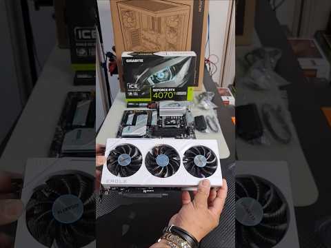 unboxing gigabyte eagle oc ice rtx 4070ti super 16gb graphics card. quick look