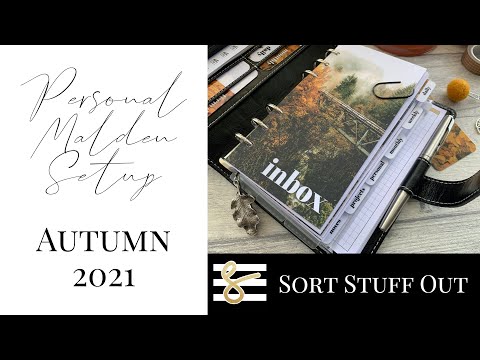 Autumn 2021 Personal Filofax Malden - Planner Setup - UKPA - Plan With Me - Minimal Planning