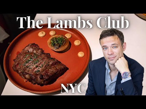 Eating at The Lambs Club. NYC. Fine Dining in a Legendary Building next to Times Square