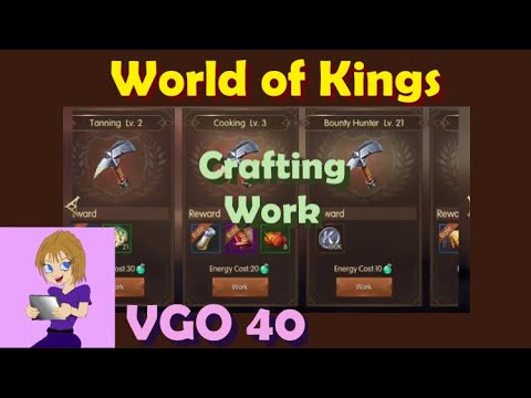 World of Kings Crafting Work for Crowns and Gold