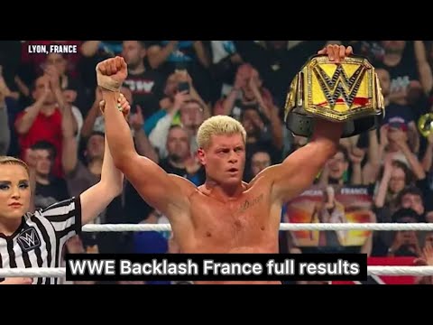 WWE BACKLASH France 2024 Full Results