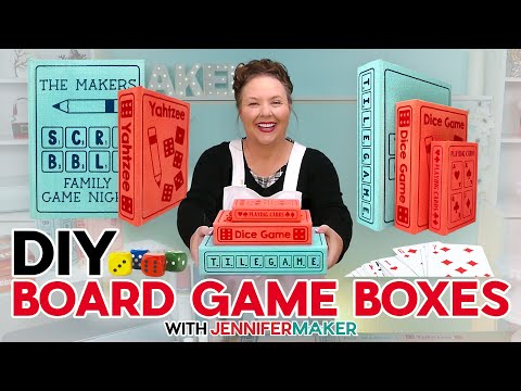 What's In These Boxes? DIY Bookshelf Board Games Displays! 📚 🎲