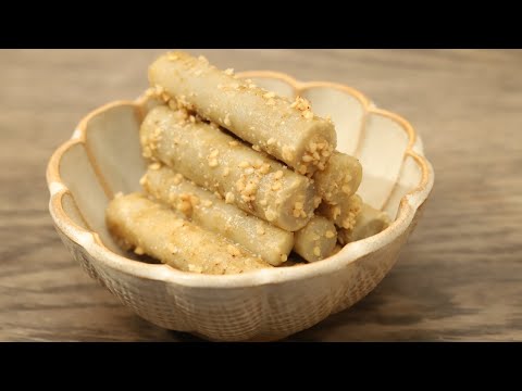 Simple! Crunchy! How to make burdock root seasoned with sesame