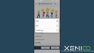 Xenioo Forms: WhatsApp Feedback Form Sample