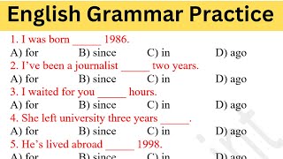 English Grammar Practice For ALL Exams