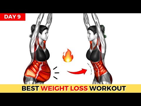 Do This 30-Min STUBBORN BELLY FAT and SLIM WAIST Workout | 2 WEEK Weight Loss Challenge : DAY 9