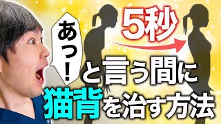 【猫背改善】たった5秒で猫背が治る？魔法のようなストレッチを紹介します