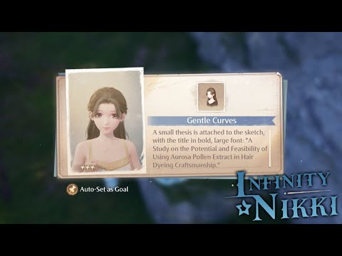 Gentle Curves Sketch Location - Scarlet Dream Hair | Infinity Nikki