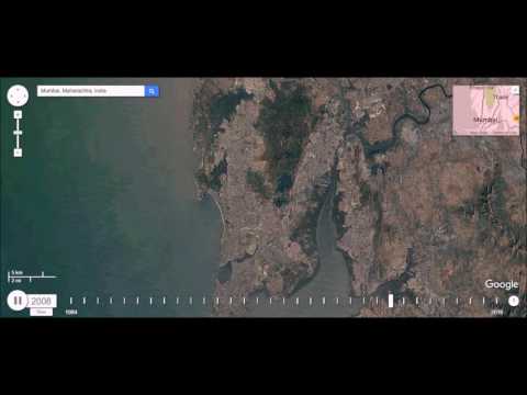 Mumbai, India - Urban Sprawl Time Lapse