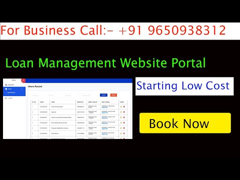 Loan Management Website Portal Best Features And Buy Now#2022 Easy To Data Collect | Low Cost