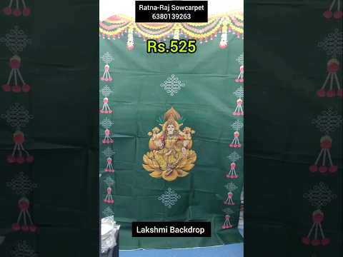 Lakshmi Backdrop just 525rs only|online shopping no -6380139263#shortfeed