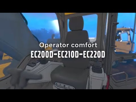 Volvo 20-ton excavator range: operator comfort