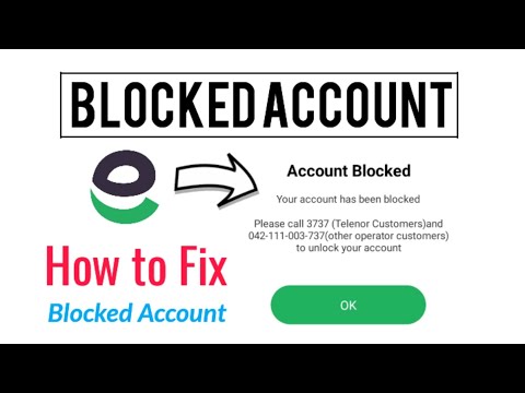 Easypaisa Blocked Account | How to fix Easypaisa Block Account