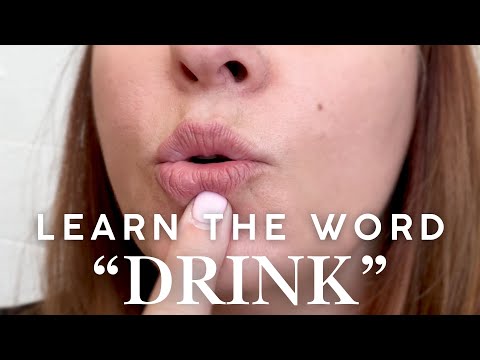 Learn the Word "Drink" with Goally. For Children with Speech Delays and Apraxia