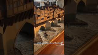 An incredible model of the medieval London Bridge