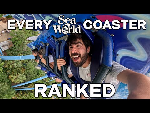 Riding & RANKING Every SeaWorld Orlando Roller Coaster!