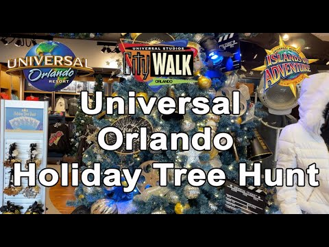 Universal Orlando Holiday Tree Hunt