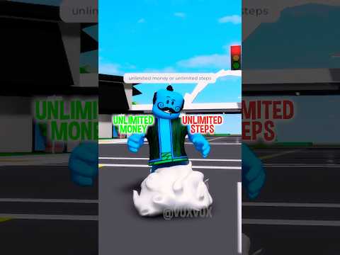 UNLIMITED MONEY OR UNLIMITED STEPS IN ROBLOX! 💸 #shorts