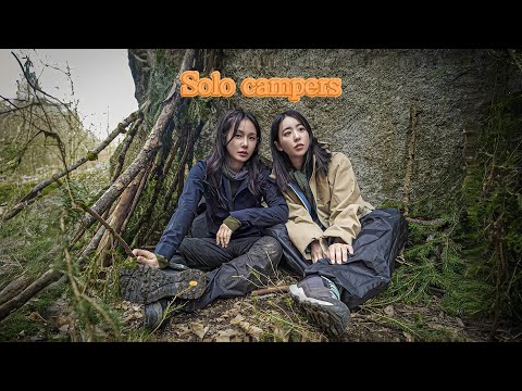 Everything stopped due to the strong wind / Two women camping abroad (+🐈) / Ep.2