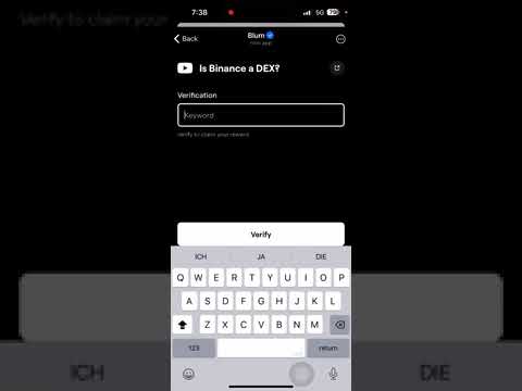 Is Binance A Dex?Verfication code blum 5 December today || Youtube video code |Blum video code today