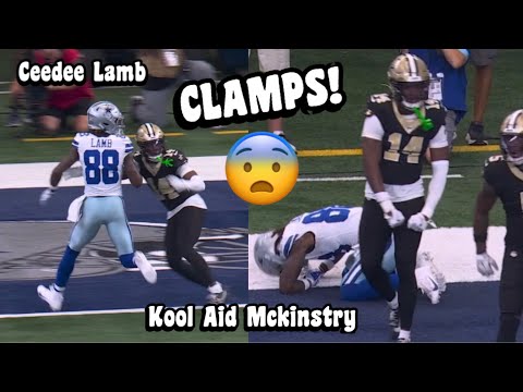 ‘ROOKIE’ Kool Aid Mckinstry ‘CLAMPED’ Ceedee Lamb! 😳 Cowboys Vs Saints 2024 highlights