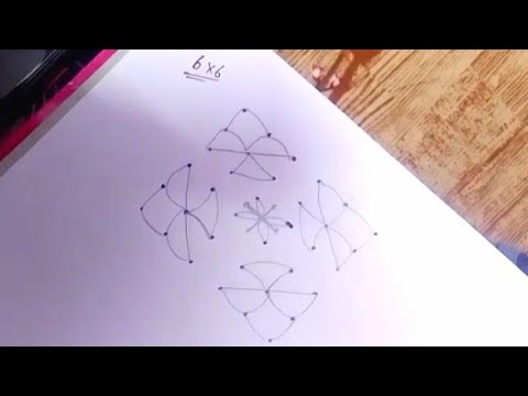 6x6డాట్స్ ముగు చాలా సింపుల్ డాట్స్ ముగు|6x6dots mugu verysimple #swastikkitchen#muggulu #dotsmuggulu