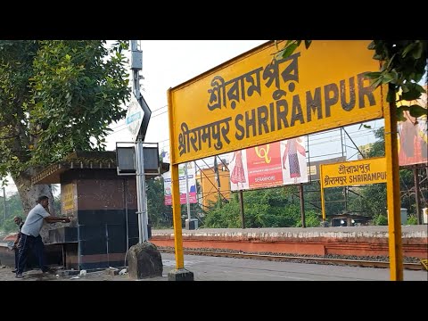 Shrirampur railway station West Bengal, Indian Railways Video in 4k ultra HD