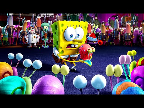 Bob Esponja salva el día y muchos caracoles marinos | Bob Esponja: Al rescate | Clip en Español