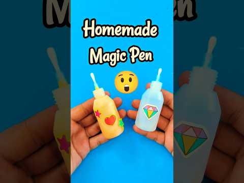 DIY Homemade Magic Pen! 🤓 easy science experiment #shorts