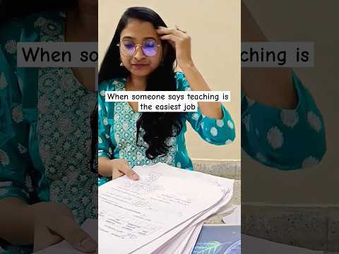 Teachers be like :- When someone says Teaching is the easiest job 🤭 #teacher #teaching #exam #viral