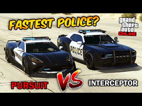 GTA 5 Online - COQUETTE D10 PURSUIT VS GAUNTLET INTERCEPTOR (WHICH IS FASTEST?)