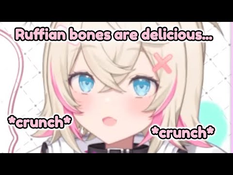 Mococo eats the Ruffians bones... [hololive / fuwamoco]