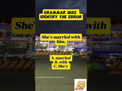 Grammar Quiz 17 Identifying sentence error #learnenglish #grammar #grammarquiz