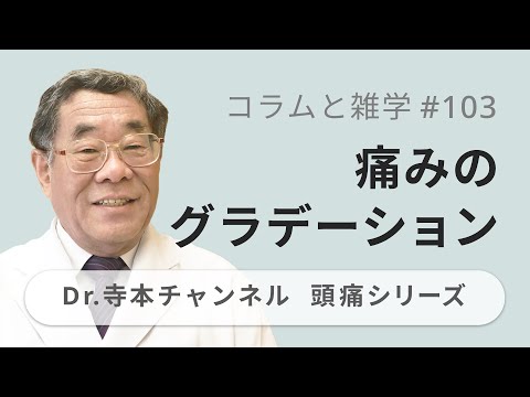 【頭痛シリーズ】9.コラムと雑学 #103 痛みののグラデーション（Dr.寺本チャンネル）