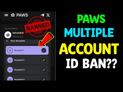 Multiple Accounts Wallet Connect Paws ID Ban Problem| Paws Multiple ID Connect to Phantom Wallet