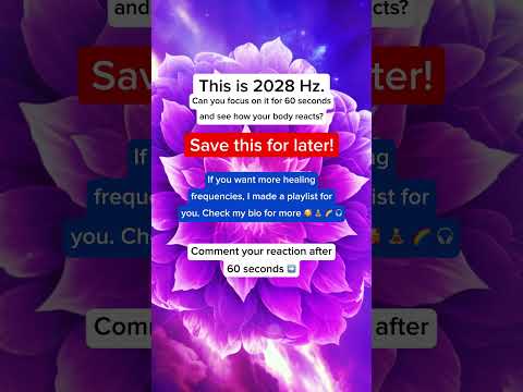 💡 Challenge Alert! See How #2028Hz Affects You After 60 Seconds.