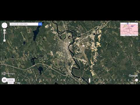 Concord, New Hampshire - Urban Sprawl Time Lapse