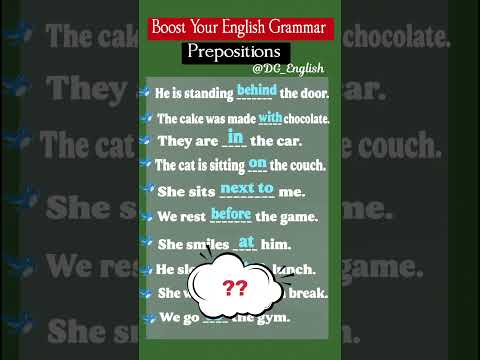 Prepositions - English Grammar Tips | Boost Your English Grammar | Speak English Fluently