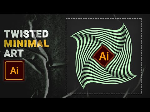 DAILY MINIMAL ART TWISTED | ADOBE ILLUSTRATOR | ABSTRACT ART