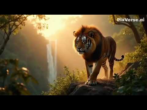 Free stock footage of hybrid animal tiger and lion #copyrifree #copyrightfreevideo #royaltyfree