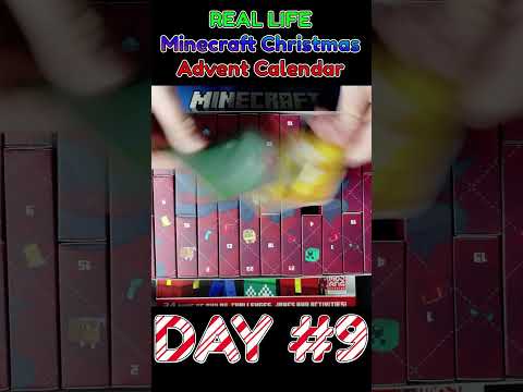 Opening a REAL LIFE Minecraft Christmas Advent Calendar Day #9