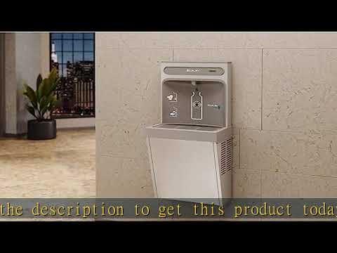 Elkay EZH2O Refrigerated Surface Mount Bottle Filling Station, Non-Filtered, 8GPH, Stainless Steel